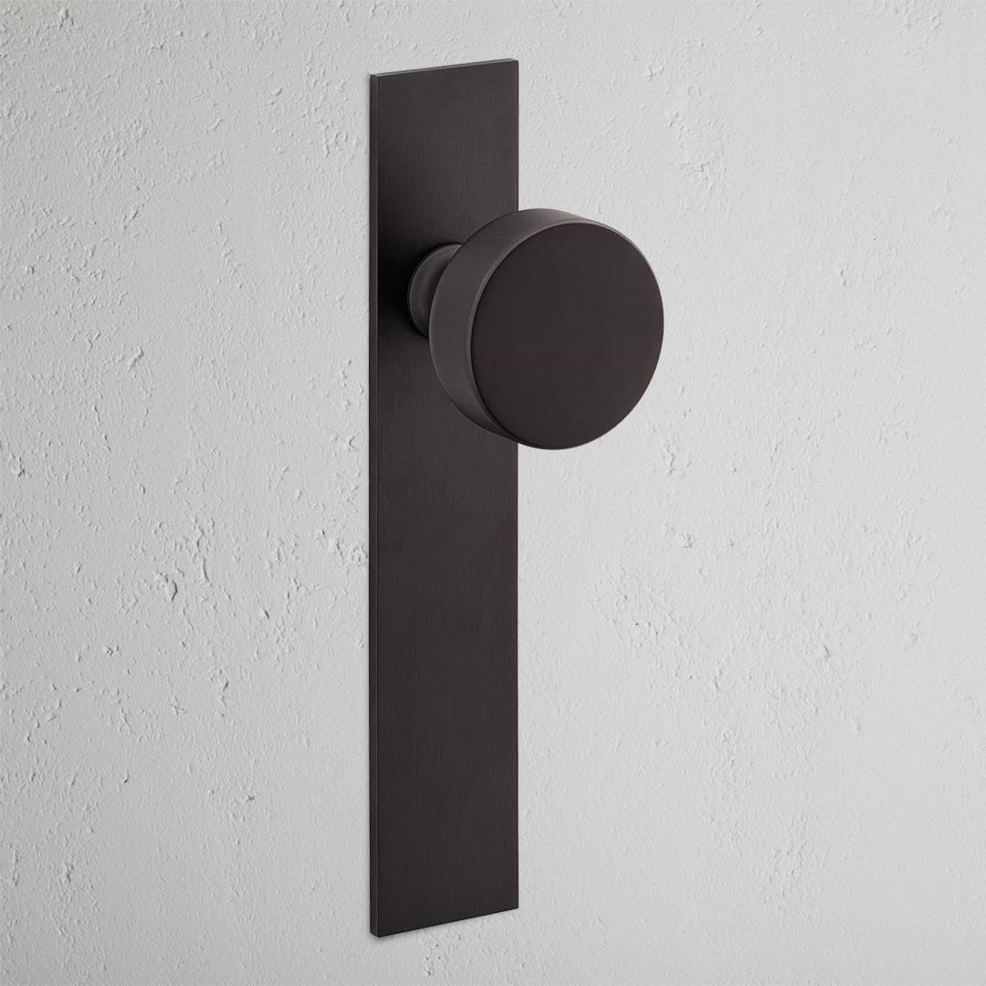 Onslow fixer Türknauf mit Langschild – Bronze