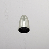 Ealing Außenwandstrahler kleine Rosette – Poliertes Nickel, Outdoorbeleuchtung, eine elegante Nickel-Wandleuchte.