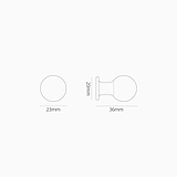 bayswater furniture knob dimensions
