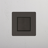 Wippschalter – Bronze + Schwarz – auf weißem Hintergrund