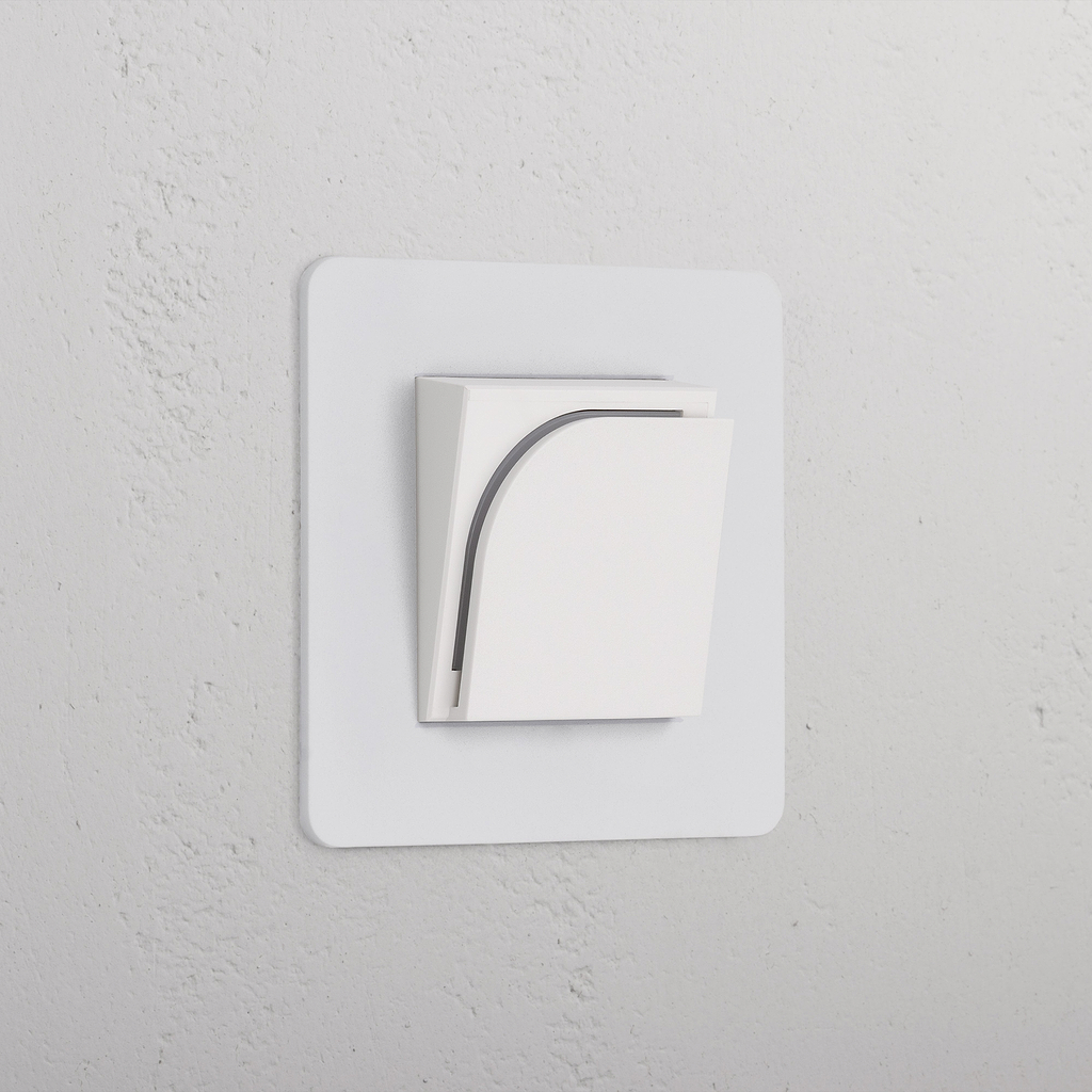 Interruptor de hotel pintable y blanco para llave tarjeta, diseñado para integrarse con sistemas de acceso en hoteles.