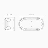 Caja de empotrar doble Corston