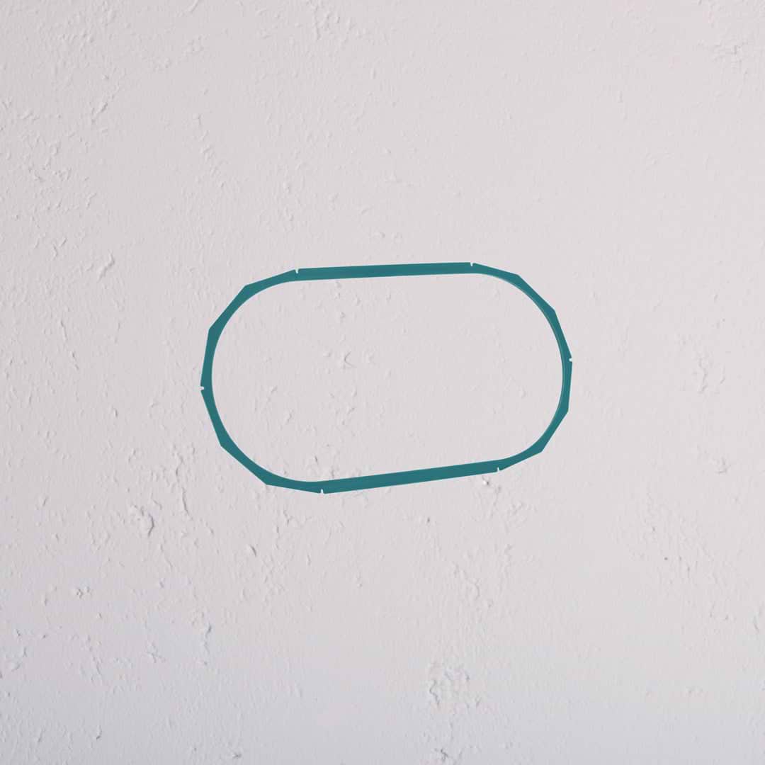 Embellecedor para yeso doble de 3mm - Embellecedor protector para yeso para salida doble
