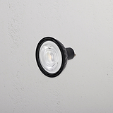 Ampoule noire 70mm LED Arthur GU10 24° pour un éclairage focalisé en intérieur.