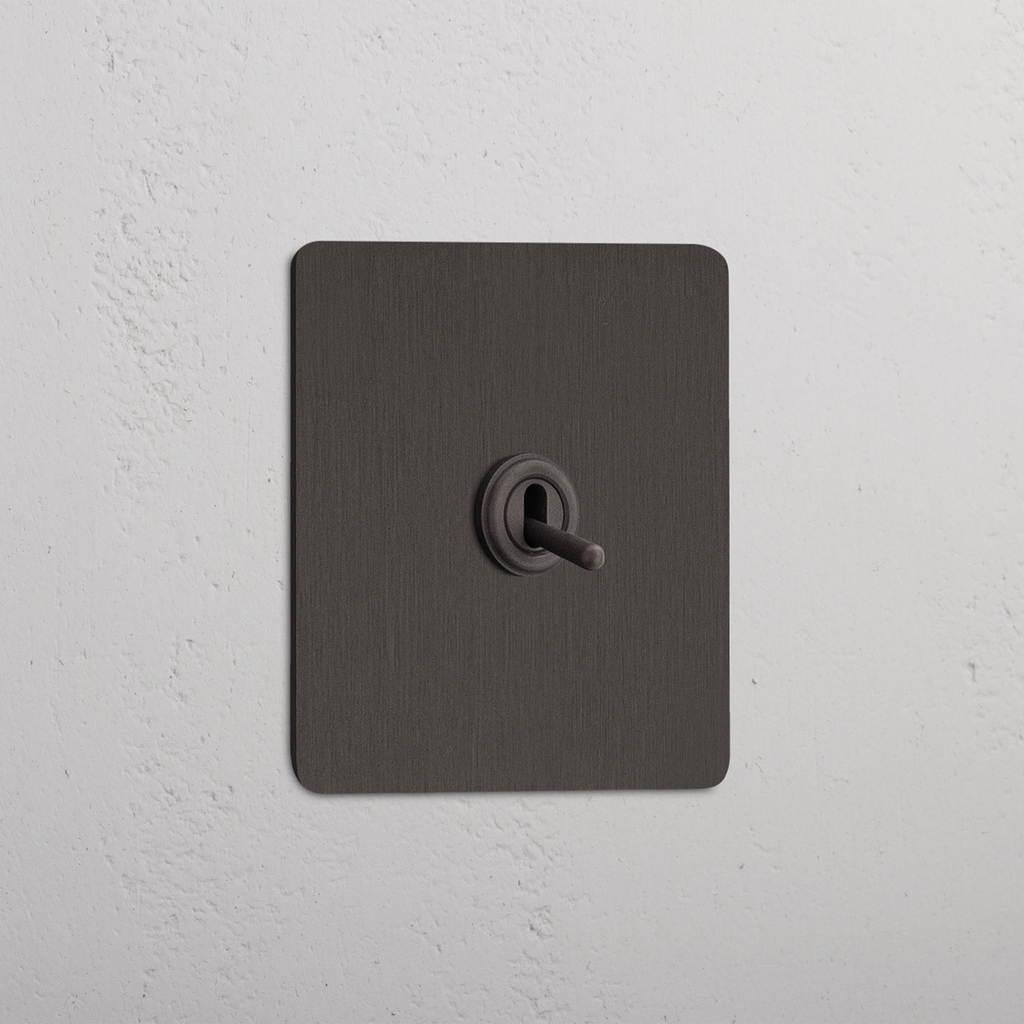 Retractive Bronze Single Toggle Switch - User-Friendly Light Switch Design