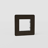 Single 45mm Switch Plate EU in Classic Bronze - Sleek Light Switch Gear