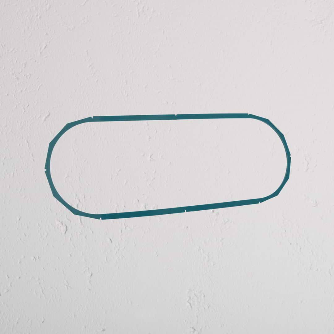 3mm Triple Plaster Trim - Large Triple Outlet Plaster Trim