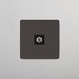 Single Satellite Module in Bronze Black on White Background