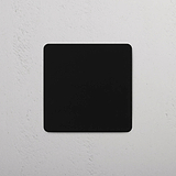 Bronze Single Blank Plate on White Background