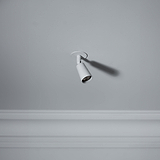 Pembroke Faretto 35mm - Pitturabile: Faretto decorativo bianco per soffitti, che offre un'illuminazione elegante.
