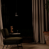 Candeeiro suspenso médio Richmond em bronze, ideal para iluminação elegante e moderna.