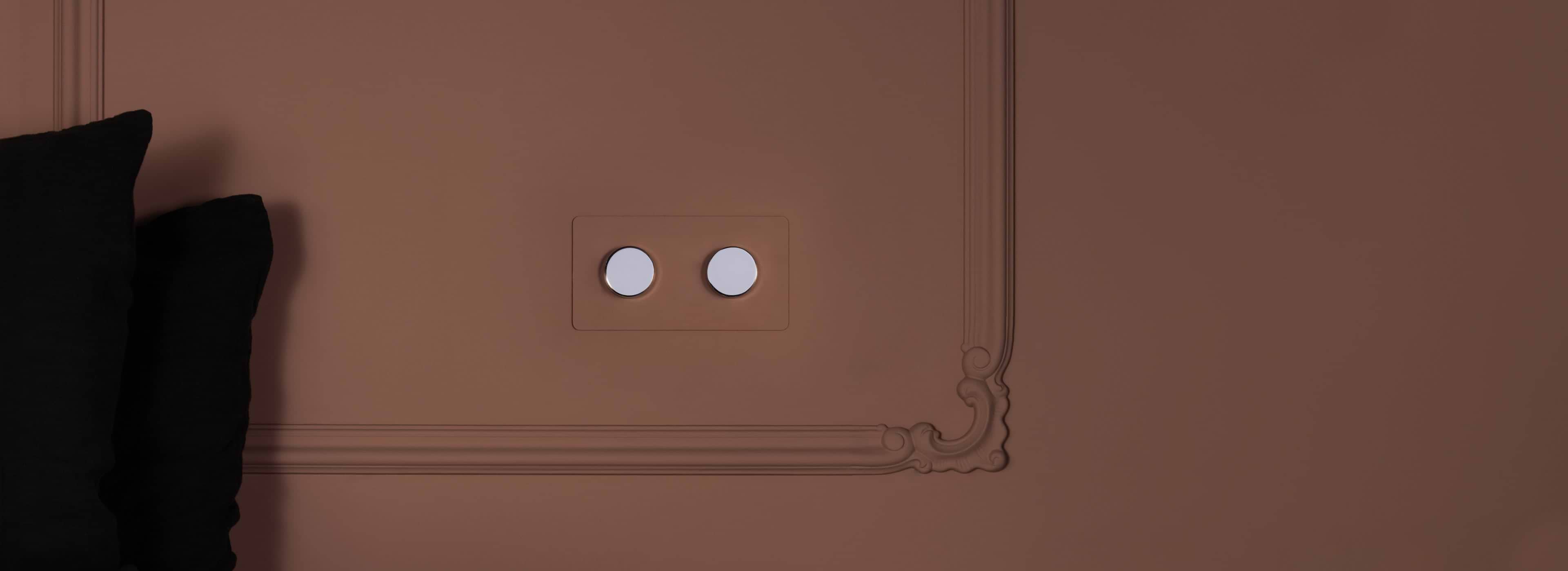 Paintable polished nickel - white inserts