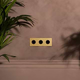 Triple 3x Swiss Module - Antique Brass Black