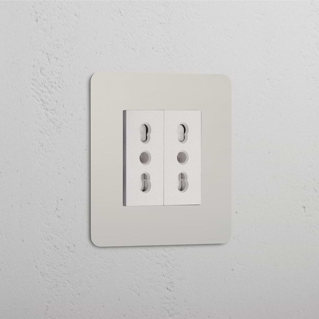 Single 2x Bipasso Module - Polished Nickel White