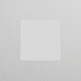 Single Blank Plate for EU switches, paintable surface to customize and match wall decor.