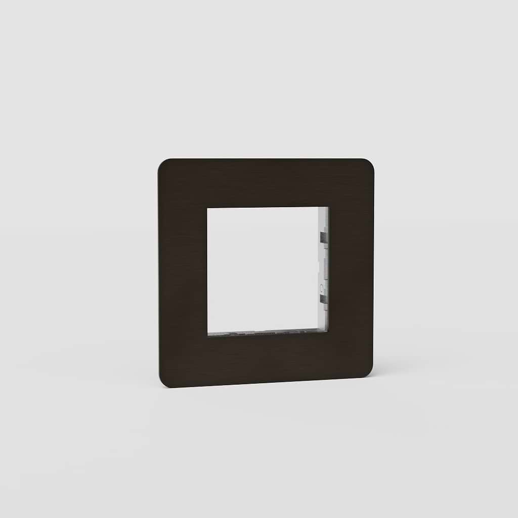 Single 45mm Switch Plate EU in Classic Bronze - Sleek Light Switch Gear