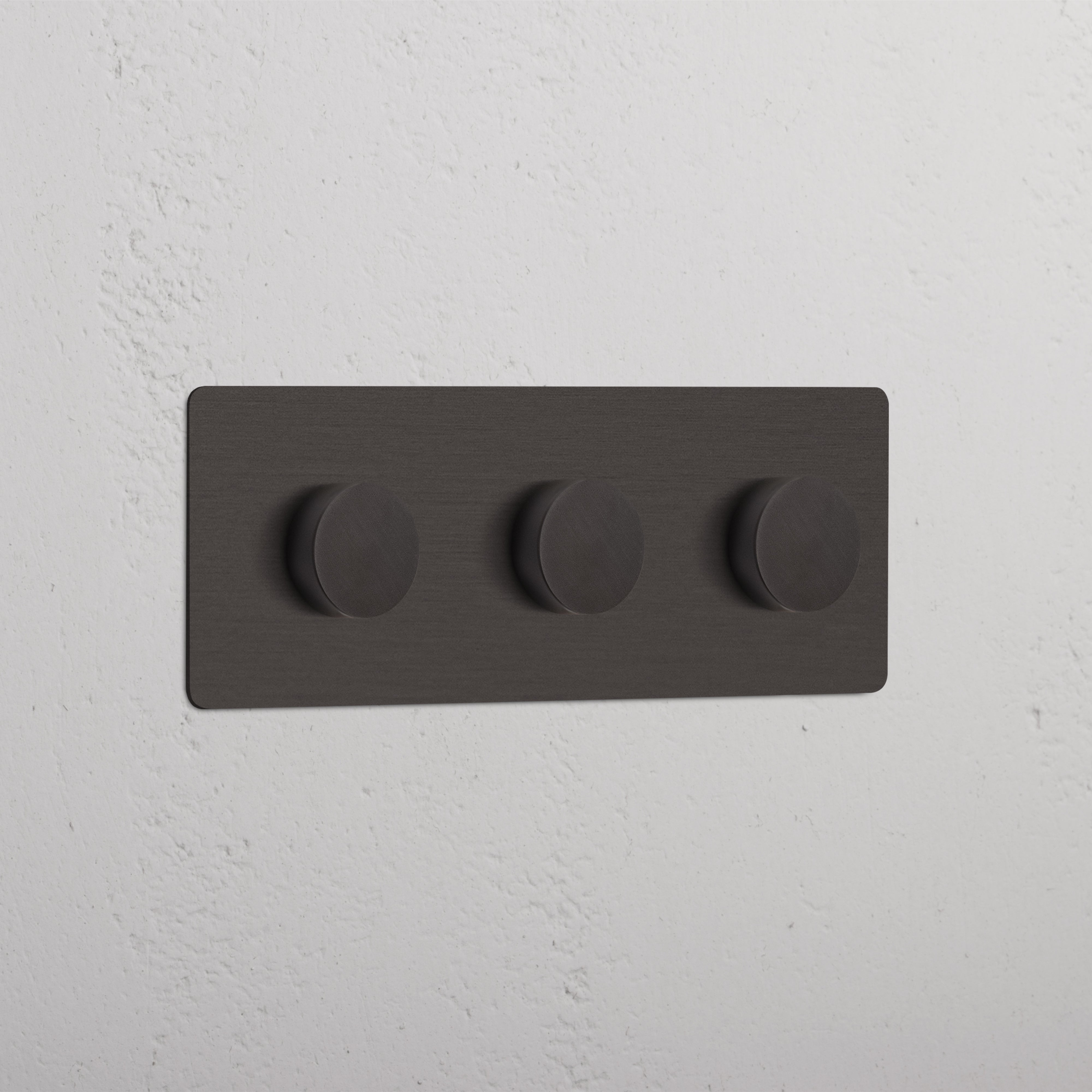 Adjustable Light Control Bronze Triple Dimmer Switch - Modern Light Management Tool