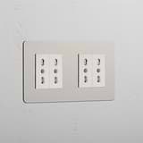 Double 4x Bipasso Module - Polished Nickel White