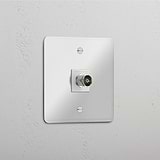 Clear White Single TV Module - Quality Television Signal Accessory