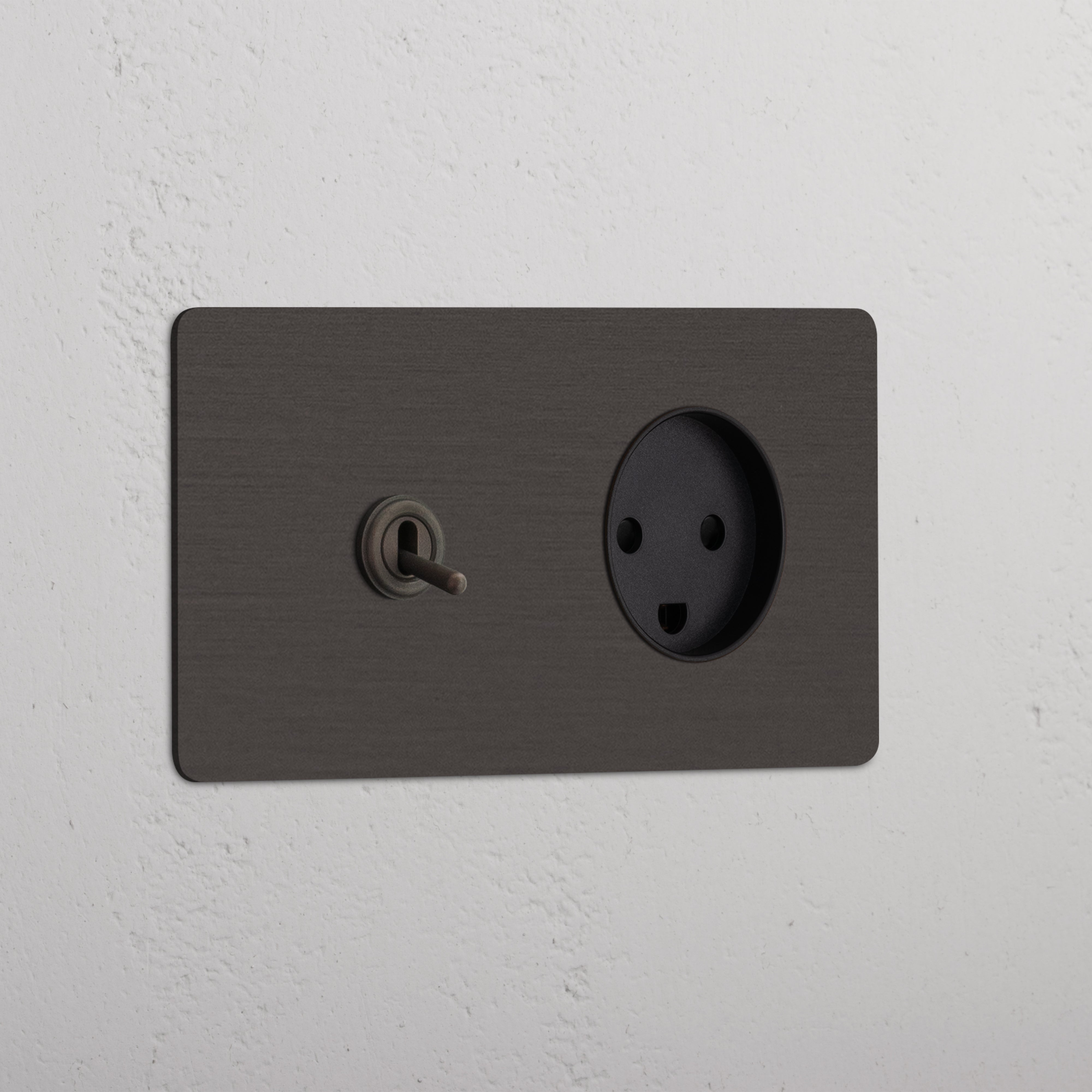 Double Toggle & Danish Module Round - Bronze Black 