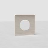 Single Module Plate Round EU - Polished Nickel