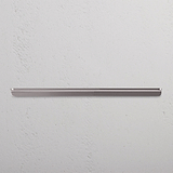 Oxford Edge Pull Handle 384mm Polished Nickel Finish on White Background at an Angle