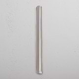 Oxford Edge Pull Handle 224mm Polished Nickel Finish on White Background right Facing Front View