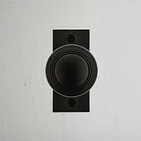 Poplar Short Plate Sprung Door Knob - Bronze