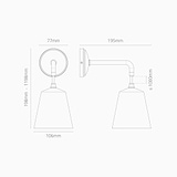 Richmond Small Hanging Wall Light - Polished Nickel