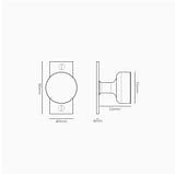 Onslow Short Plate Sprung Door Knob – Polished Nickel