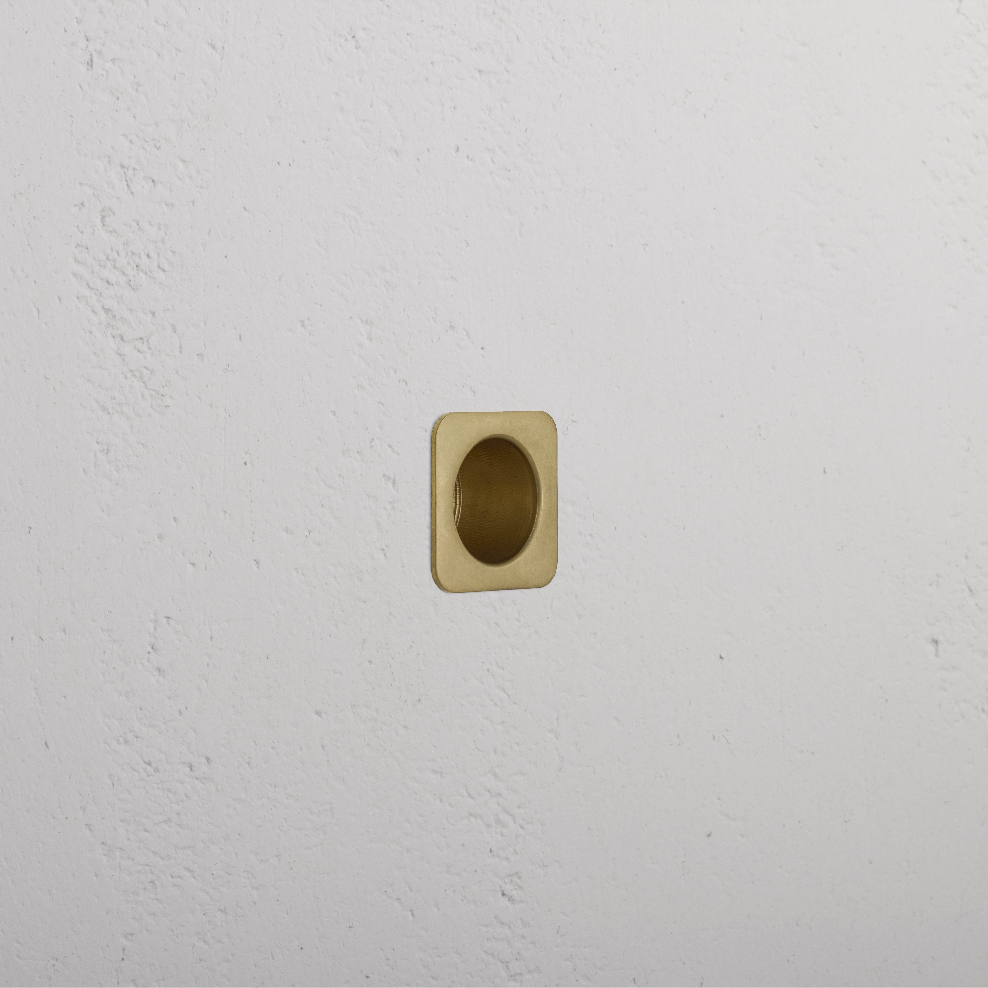 Regent Recessed Edge Pull - Antique Brass 