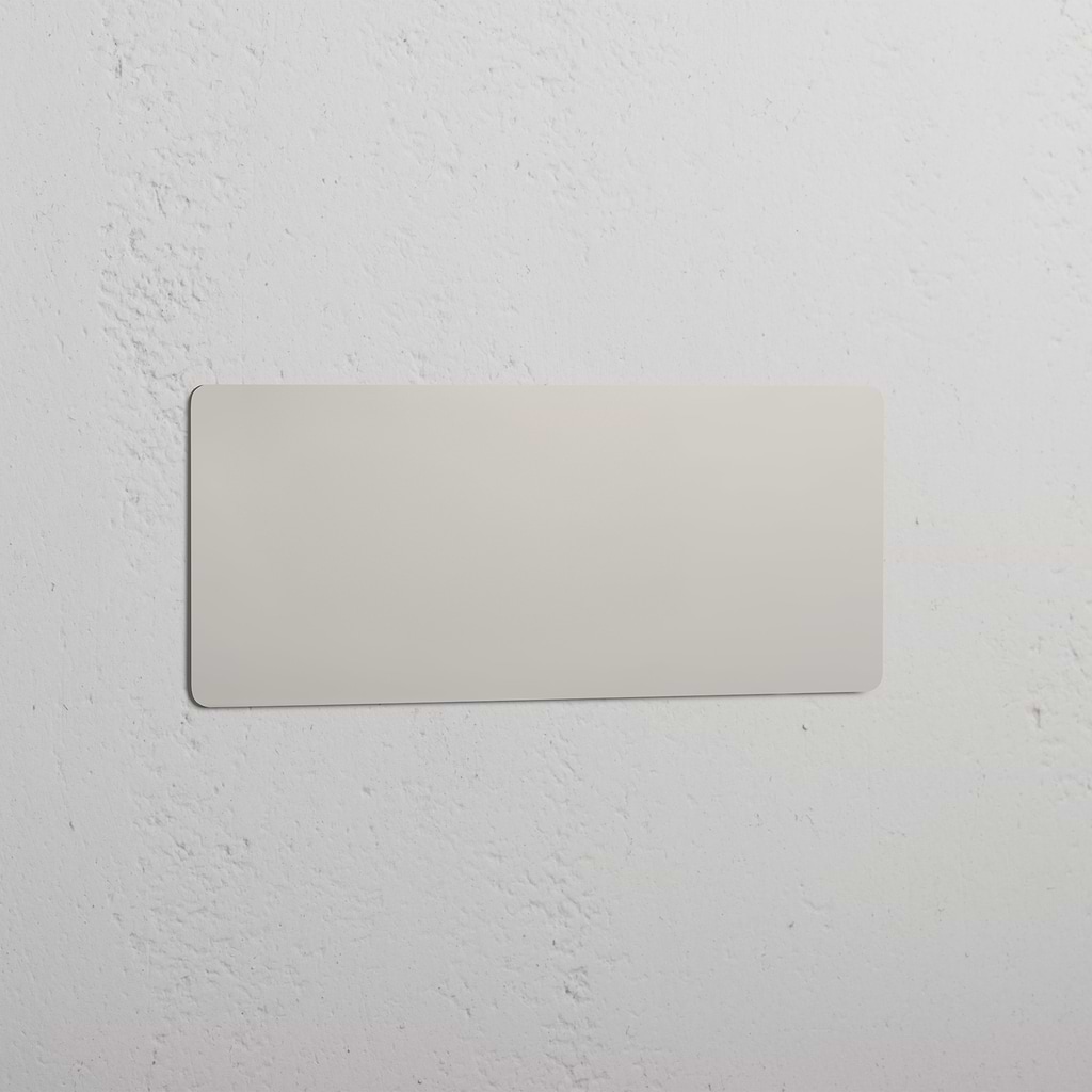 High Coverage Decorative Wall Cover: Polished Nickel Triple Blank Plate