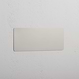 High Coverage Decorative Wall Cover: Polished Nickel Triple Blank Plate