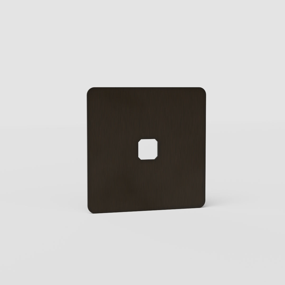 Single Switch Plate EU in Timeless Bronze - Versatile Light Switch Accessory