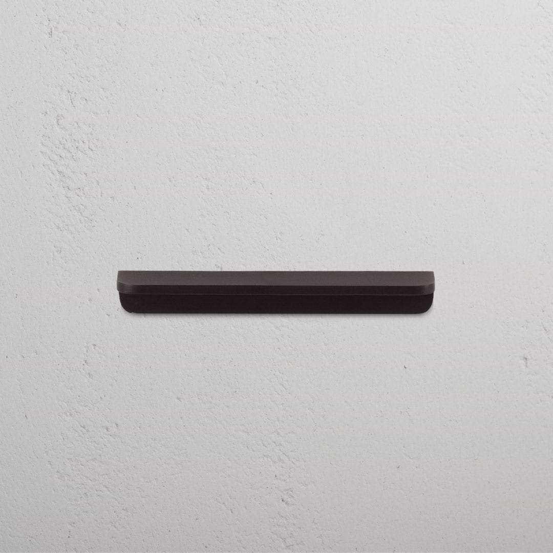 Oxford Edge Pull Handle 128mm Bronze Finish on White Background