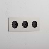 Triple 3x Danish Module - Polished Nickel Black