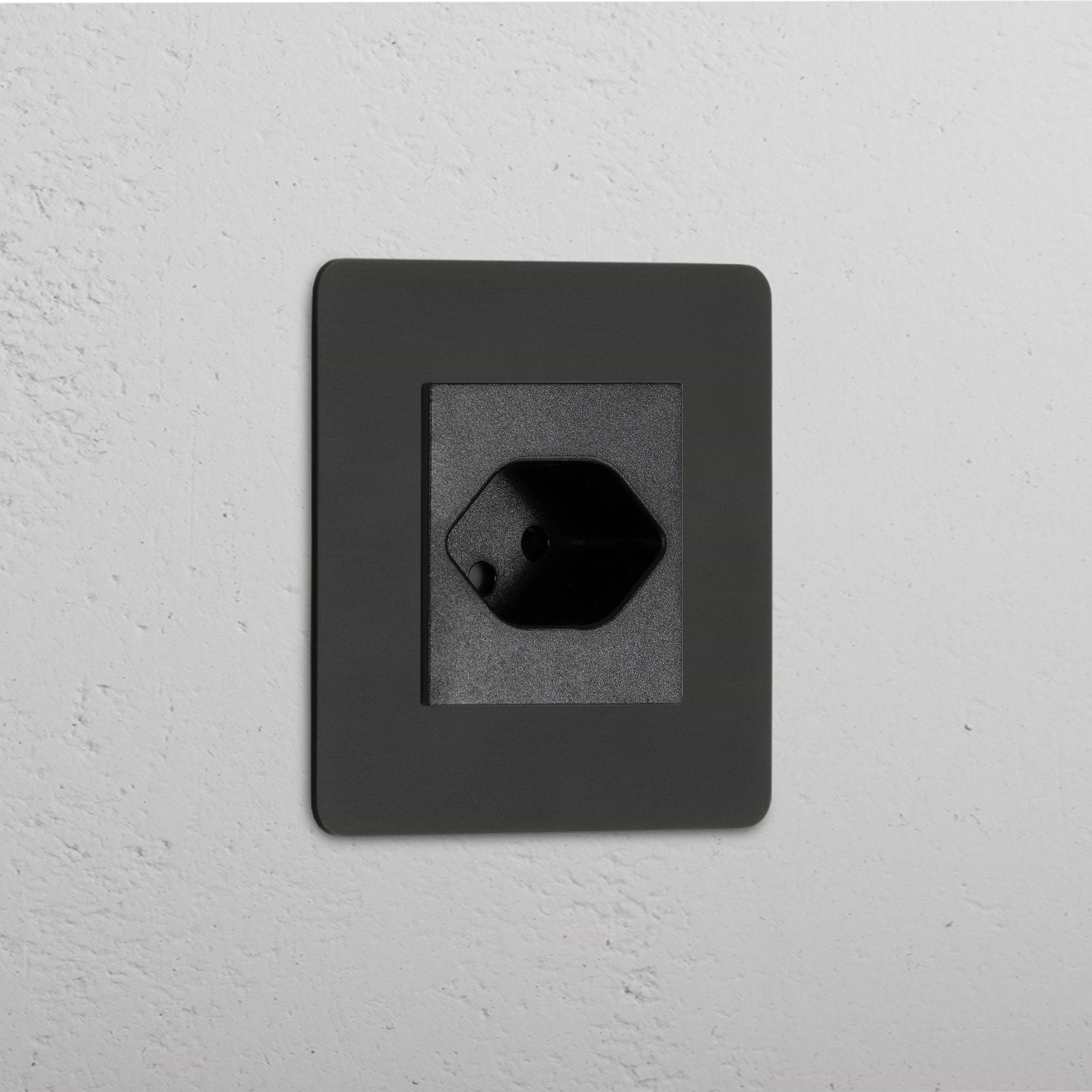 Single Swiss Module - Bronze Black Finish on White Background