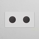 Double 2x Multiway Dimmer Switch – Paintable Bronze