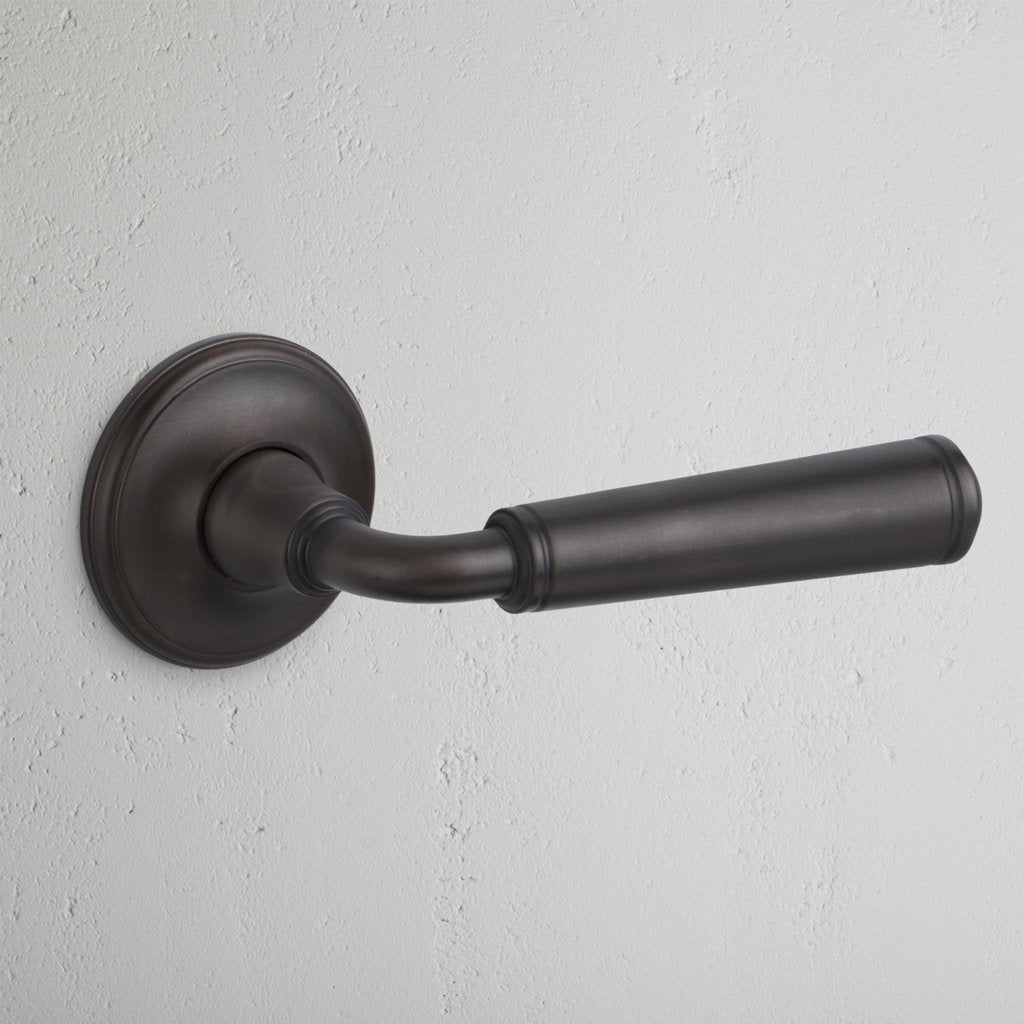 Digby Sprung Door Handle - Bronze