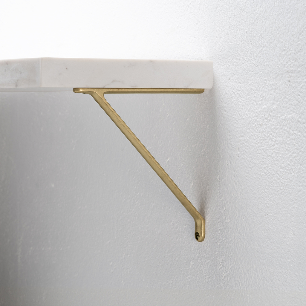 Brixton Shelf Bracket 150mm - Antique Brass  