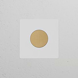 Single Dimmer Switch in Paintable Antique Brass finish, suitable for Single Switches & Dimmers installation.