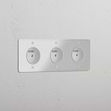 Triple 3x French Power Module - Clear White