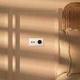 Double 2x Toggle & Danish Module Round - Polished Nickel Black 
