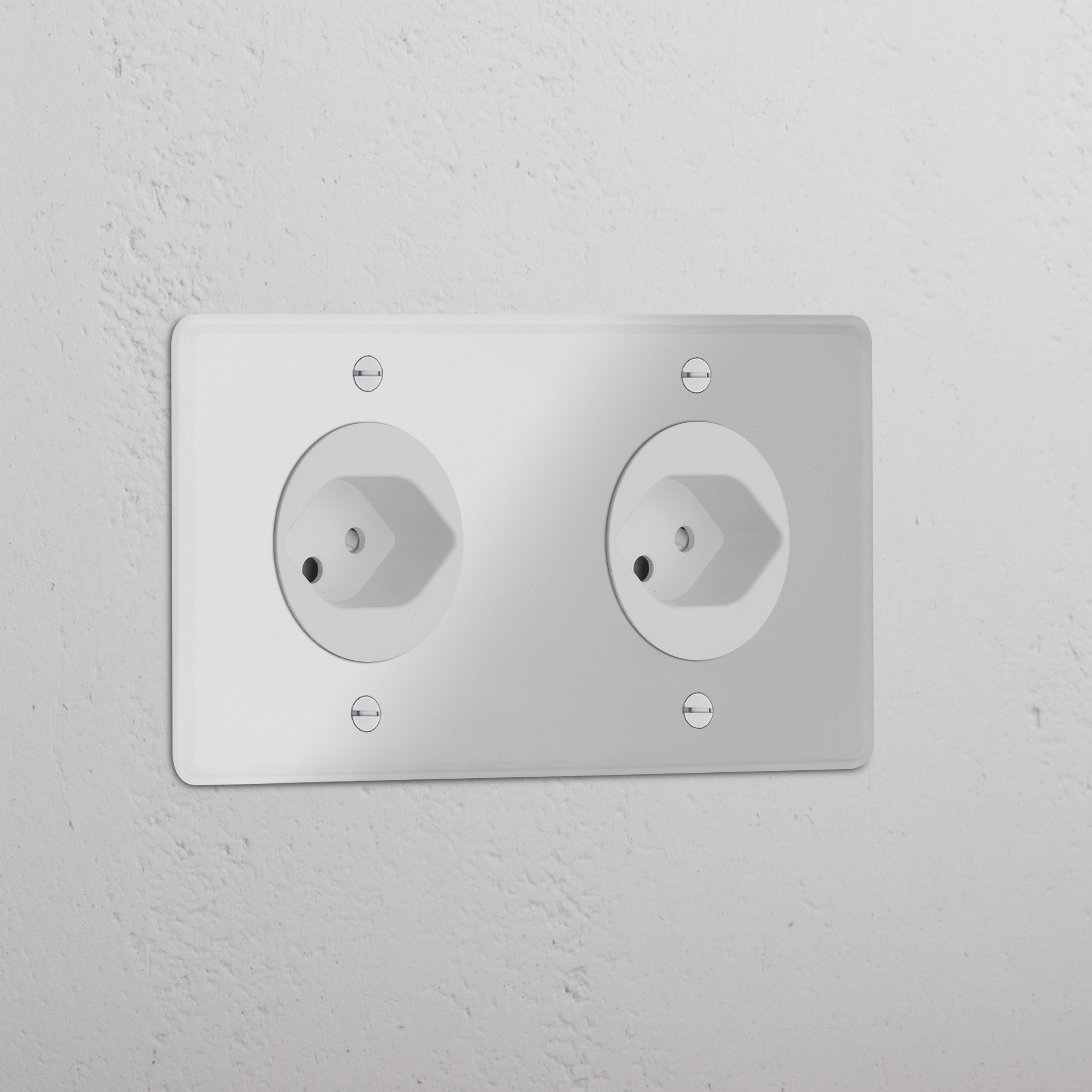 Double 2x Swiss Module in Clear White