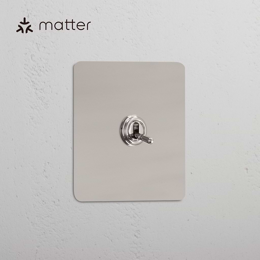 Single Smart Retractive Toggle Switch – Polished Nickel