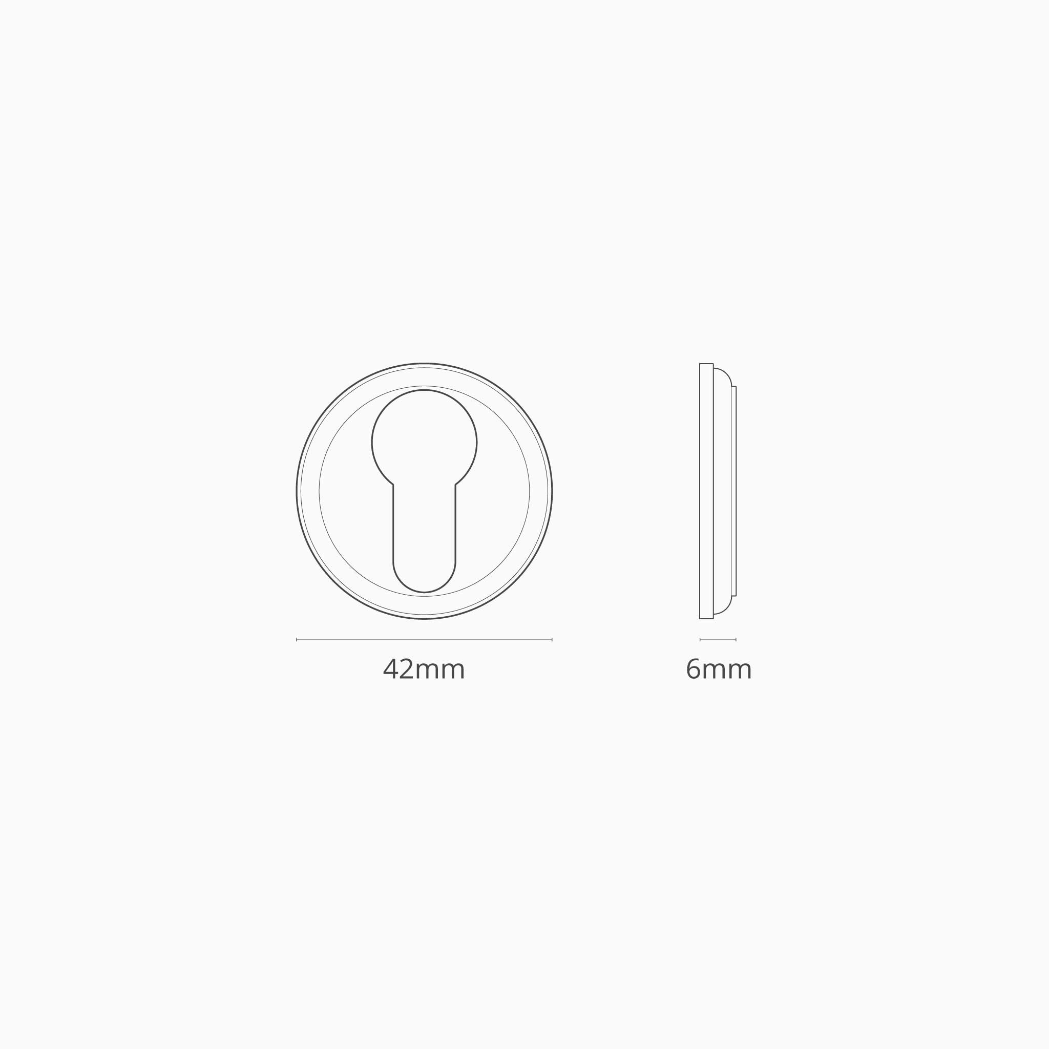 canning key escutcheon dimensions