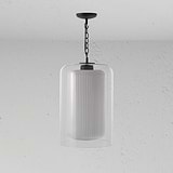 Windsor Large Pendant Light Opal Glass - Bronze
