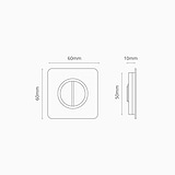 Regent Recessed Thumbturn - Polished Nickel