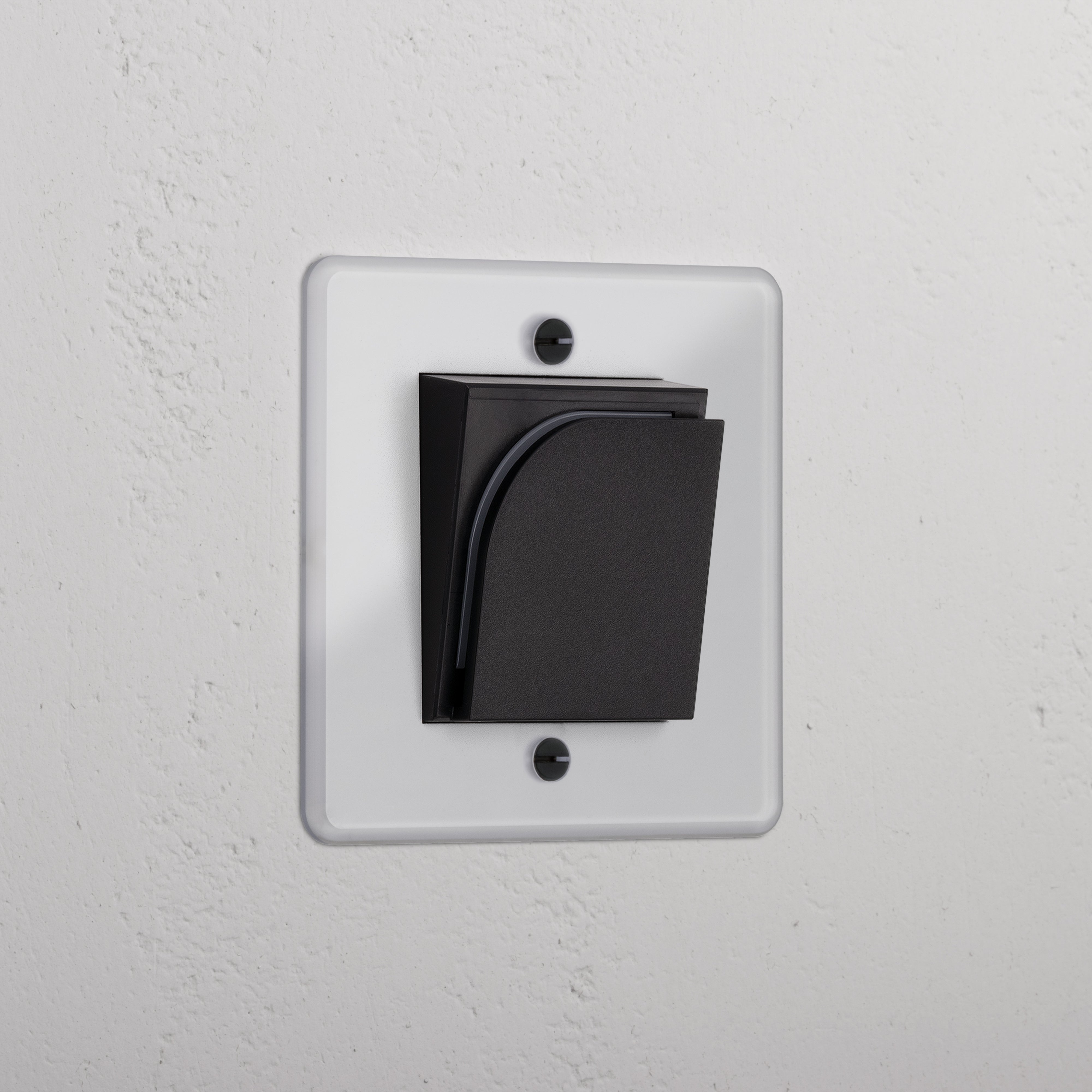 Single Hotel Key Card Switch - Clear Black