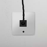 Single Cable Outlet - Clear Black